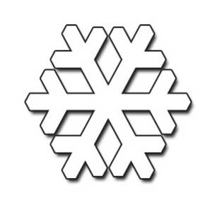 snowflake clipart outline