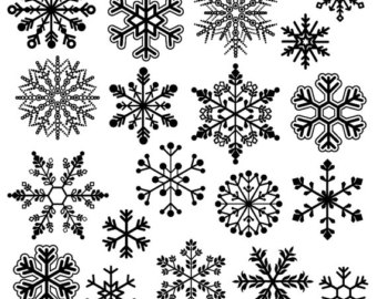 Snowflakes clip art 5 snowfla