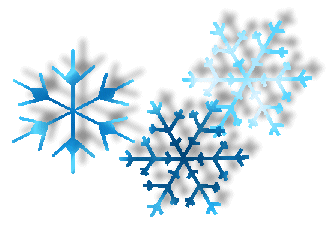 Snowflake clipart vectors .