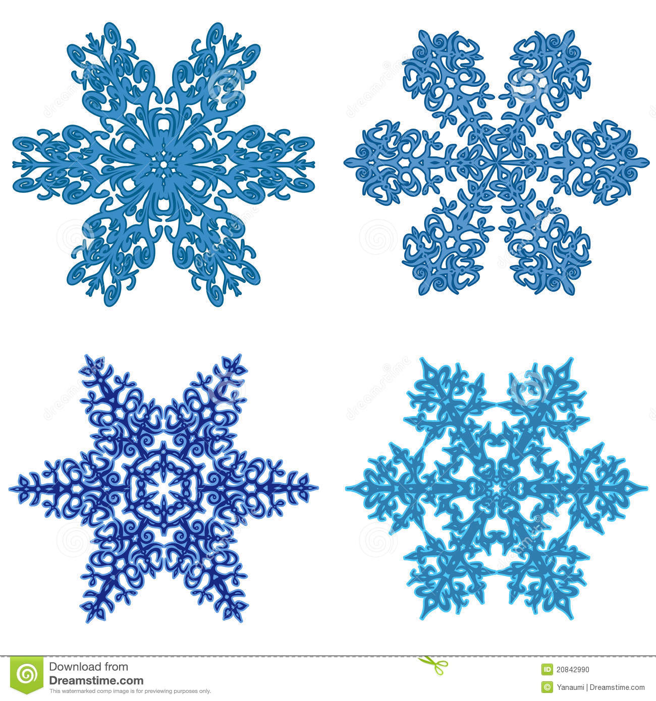 Snowflakes clipart
