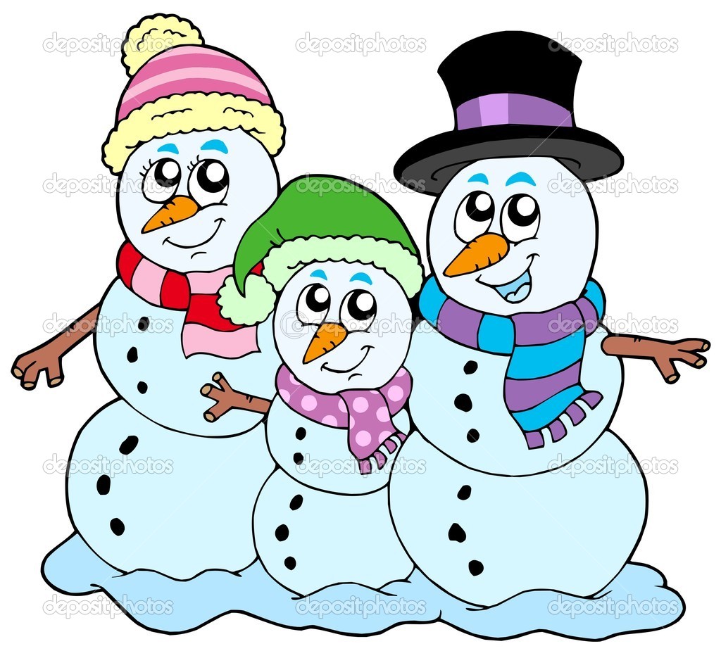 Snowman Family Clip Art Snowman Family Stock