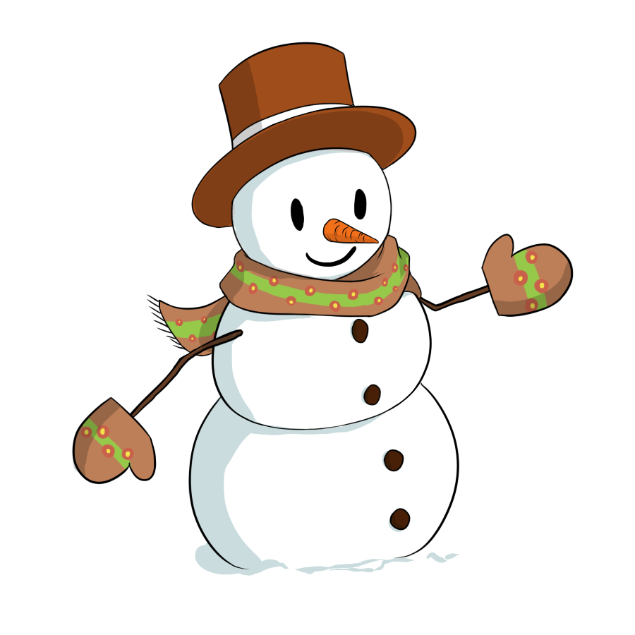 Snowman clipart free illustra