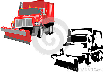 ... icon with Snow plow pick-