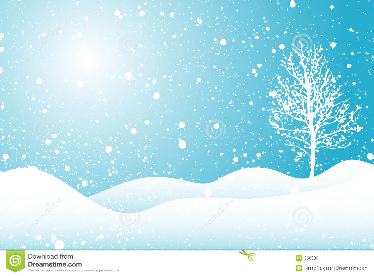 Winter Scene Clip Art - Blogs