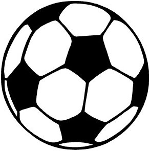 Kicking Soccer Ball Silhouett