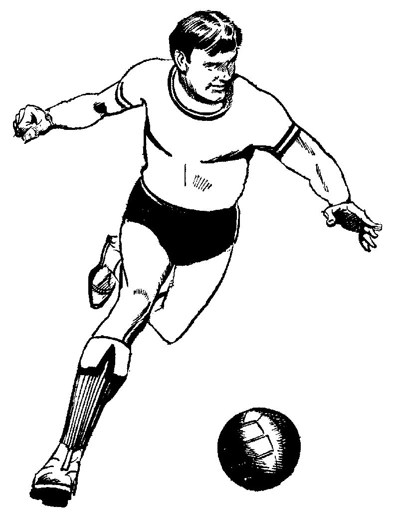 soccer player kicking the soc