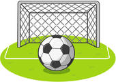Soccer ball clipart goal - .. - Soccer Goal Clip Art