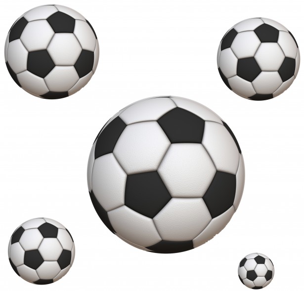 Soccer ball football art clip - Soccer Balls Clipart