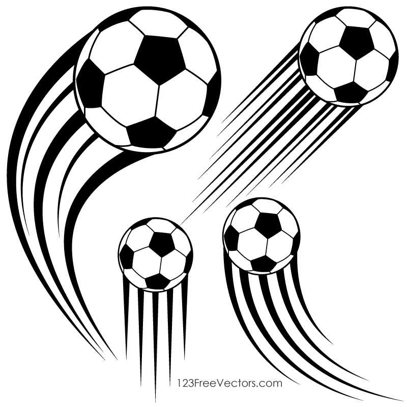 Soccer Ball in Motion Clipart - Motion Clip Art