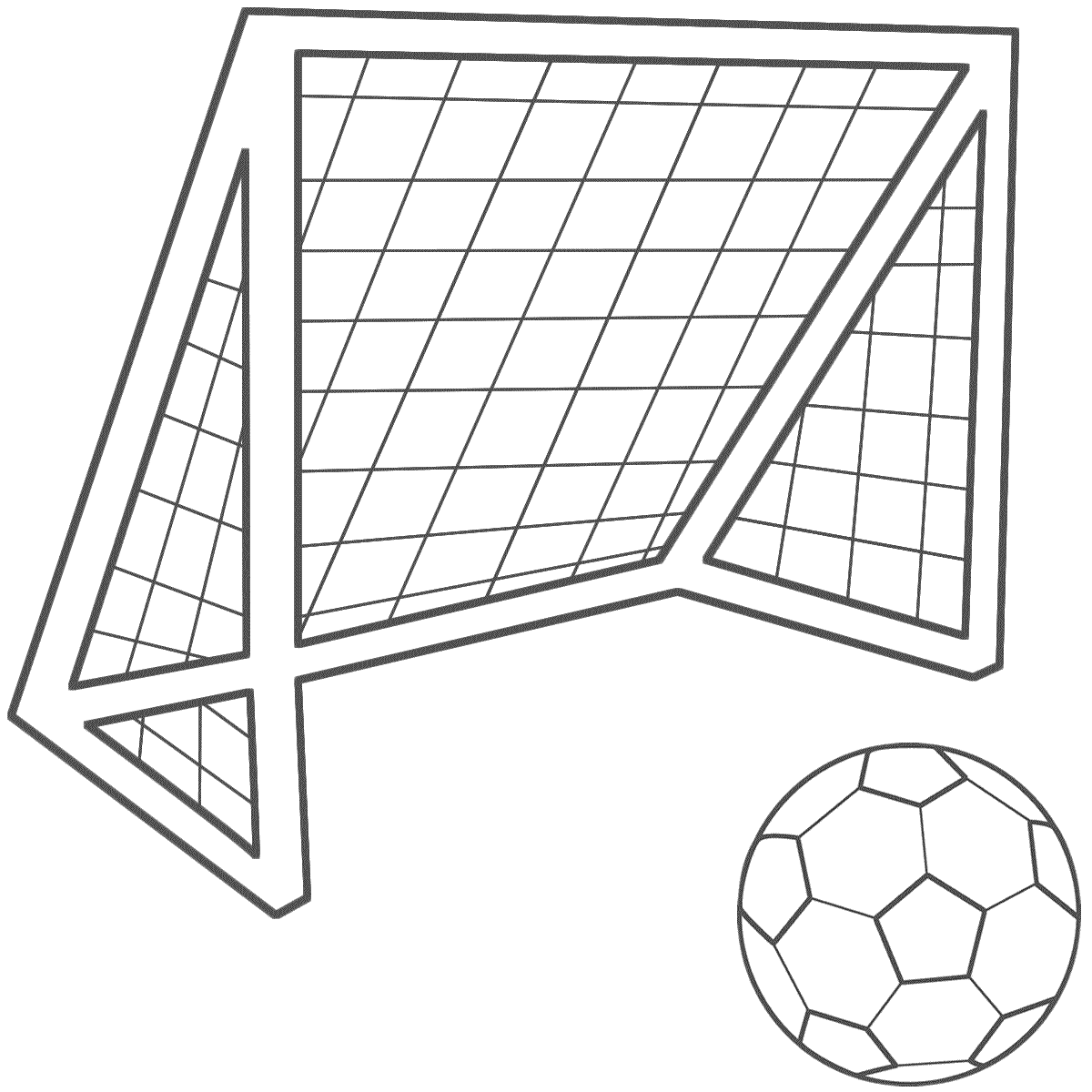 Goal Soccer Ball Clipart #1