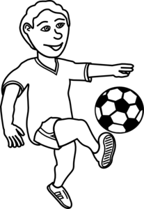 soccer game clipart black . - Soccer Clipart Black And White