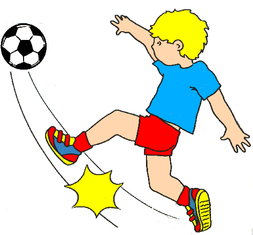 Girl Playing Soccer Kicking B