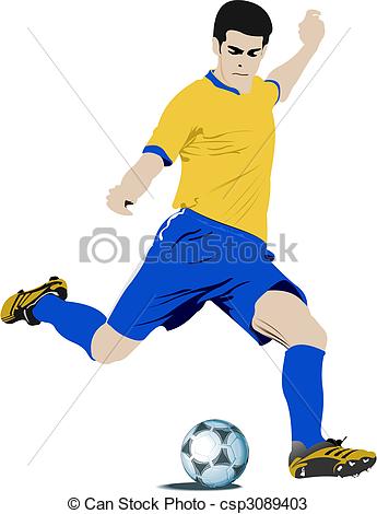 Soccer Player Clipart Free Do - Clipart Soccer Player