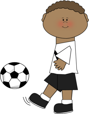 boy with football soccer ball