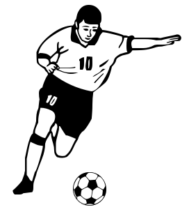 soccer player clipart. Soccer