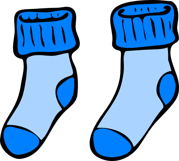 Turquoise Orange Sock Clip Ar