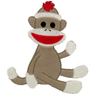Cute Sock Monkey Free Clipart