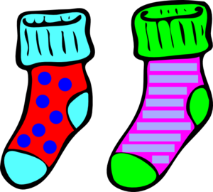 Socks Clip Art At Clker Com V - Clip Art Socks