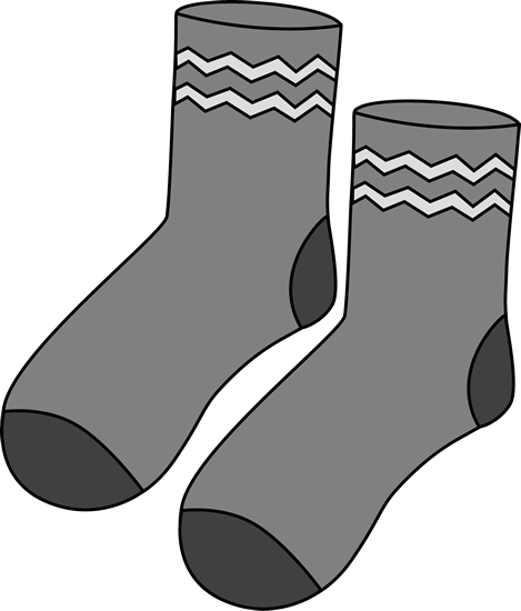 Purple Pair of Socks Clip Art