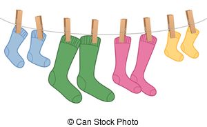 Turquoise Purple Sock Clip Ar