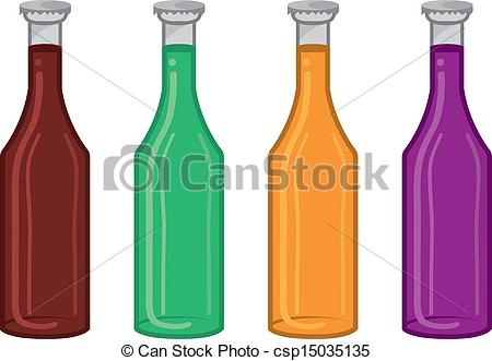 ... Soda Bottle Colors - Isolated soda bottle flavor colors