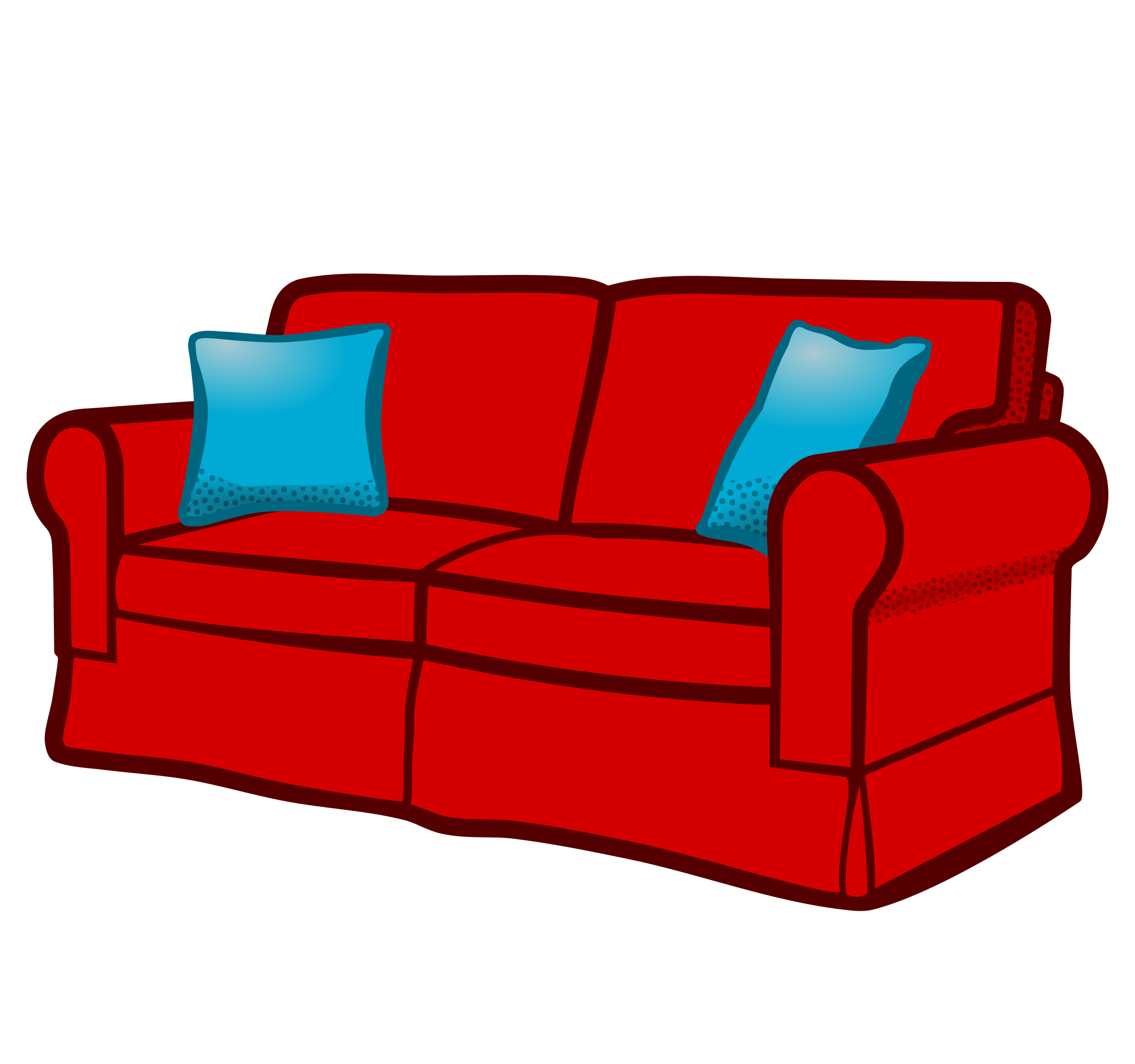 Blue Sofa Clip Art At Clker C