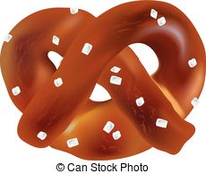 ... Soft Bavarian pretzels. Vector objects on a white background