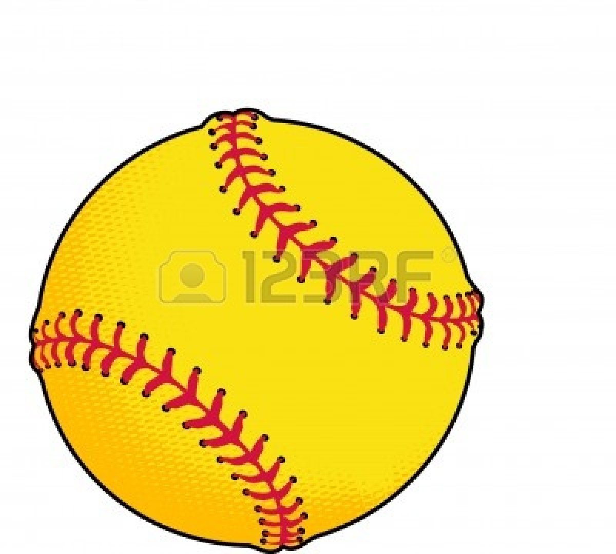 Pink softball clip art vector