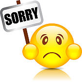 Sorry Clip Art Eps Images 422 Sorry Clipart Vector Illustrations