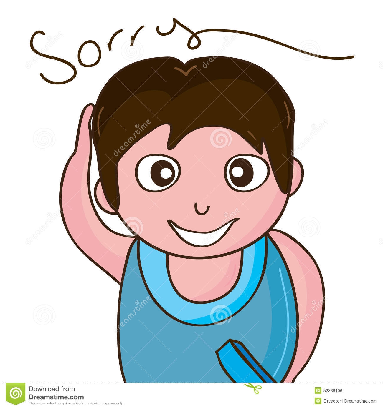 Sorry Clipart Sorry Boy Smile