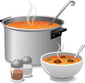 Pea soup; hot soup
