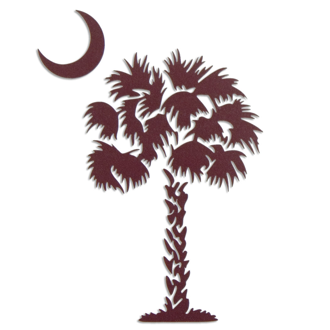 South Carolina Gamecock Garnet Palmetto Tree