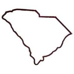 South Carolina Outline Clipart. South Carolina State Outline