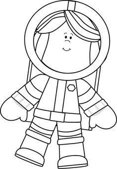 space clipart black and white - Space Clipart Black And White