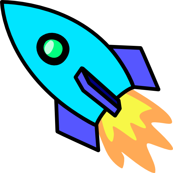 Cartoon Space Ship - Clipart 