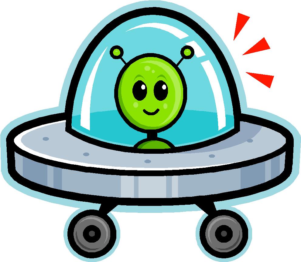 Ufo Spaceship Alien clip art 