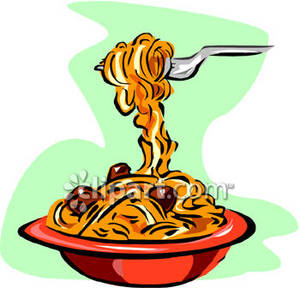Spaghetti Dinner Clip Art