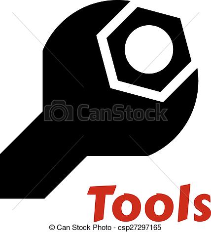 Spanner or wrench tool icon - - Spanner Clipart