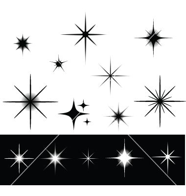 Sparkles Vector 244237 By Ma Rish On Vectorstock
