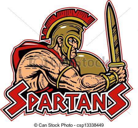 ... spartan with shield and sword