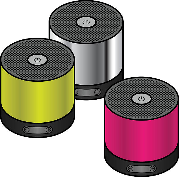 Portable speakers vector art  - Speakers Clipart