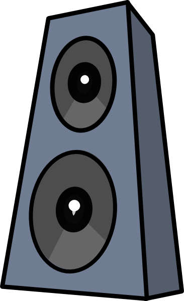 Speakers On Stands Clipart #1 - Speakers Clipart