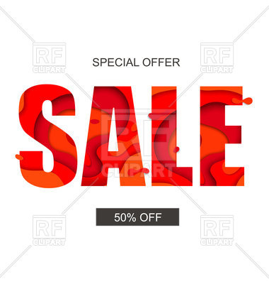 Sale banner with special offer text, 174910, download royalty-free vector  vector image ClipartLook.com 