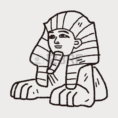 sphinx statue: Sphinx doodle - Sphinx Clipart