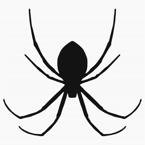Spiderman clipart black and w