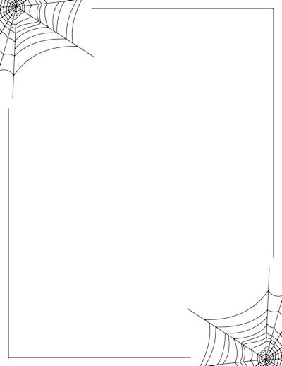 Spider web border christmas borders and more