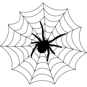 Spider web cliparts