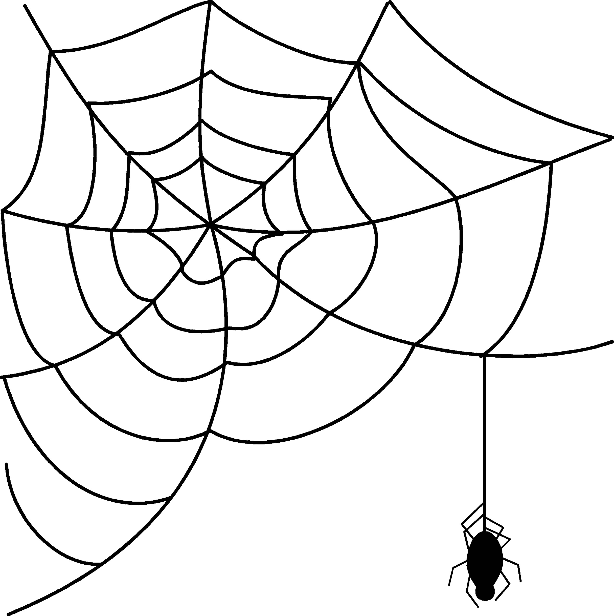spider web border clipart