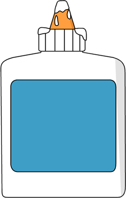 Spilled Glue Clip Art Image Bottle Of