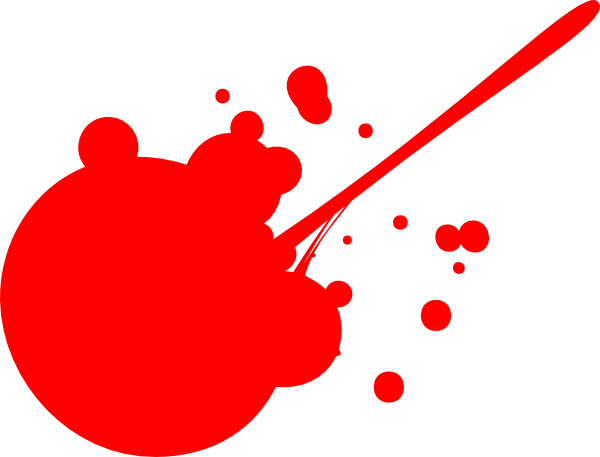 Splat clip art - vector clip  - Blood Splatter Clipart